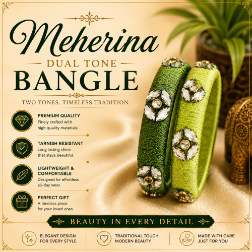 Meherina Dual Tone Bangle
