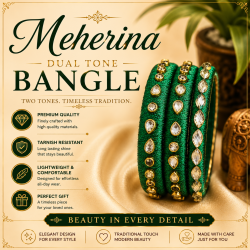Meherina Dual Tone Bangle